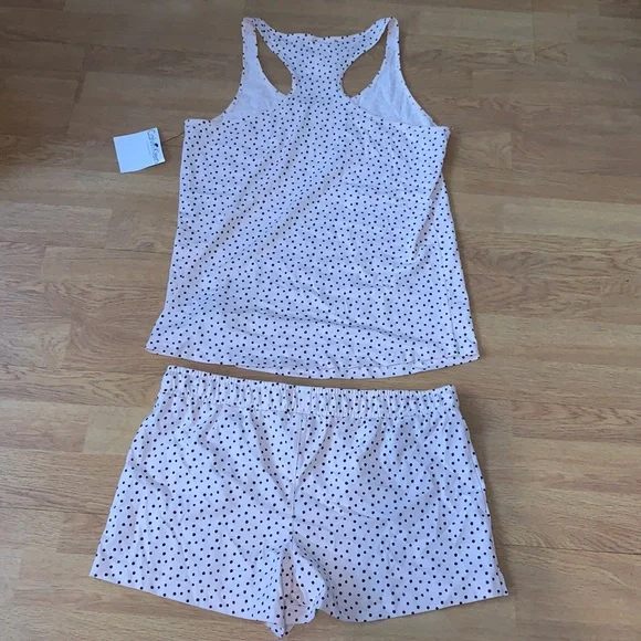NWT Calvin Klein 2-Piece Pajama Set (Polka Dot Print), Medium, Light Pink - Picture 9 of 9